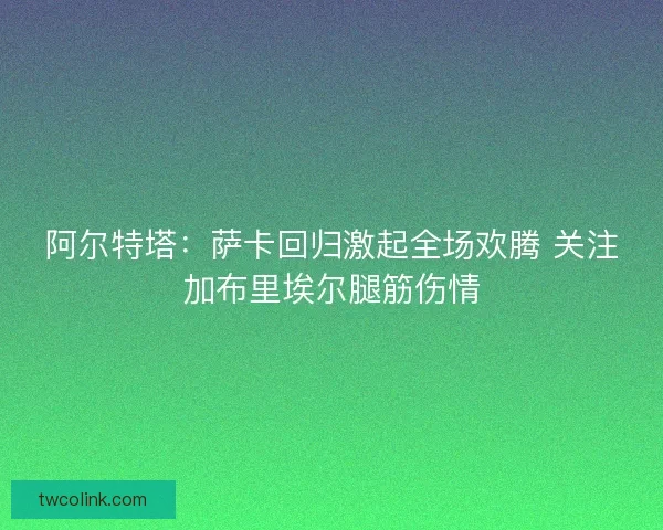 阿尔特塔:萨卡回归激起全场欢腾 关注加布里埃尔腿筋伤情 阿尔特塔:萨卡回归激起全场欢腾 关注加布里埃尔腿筋伤情